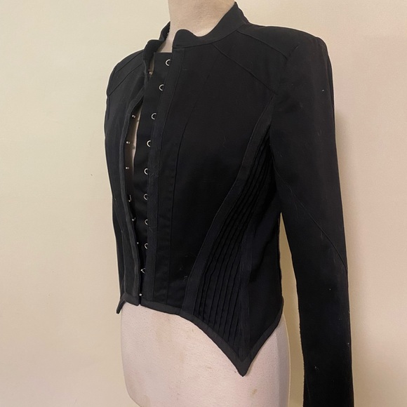 Blue Juice size 14 Black Sculptured Jacket - Picture 3 of 13